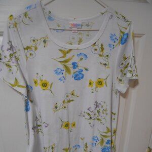 LuLaRoe size Small Simply Comfortable Floral Print Shift DRESS w/ pockets EUC 👩